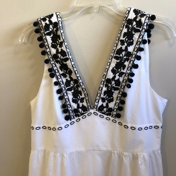 SALE-J Crew Embroidered Full Length Dress - Picture 2 of 7